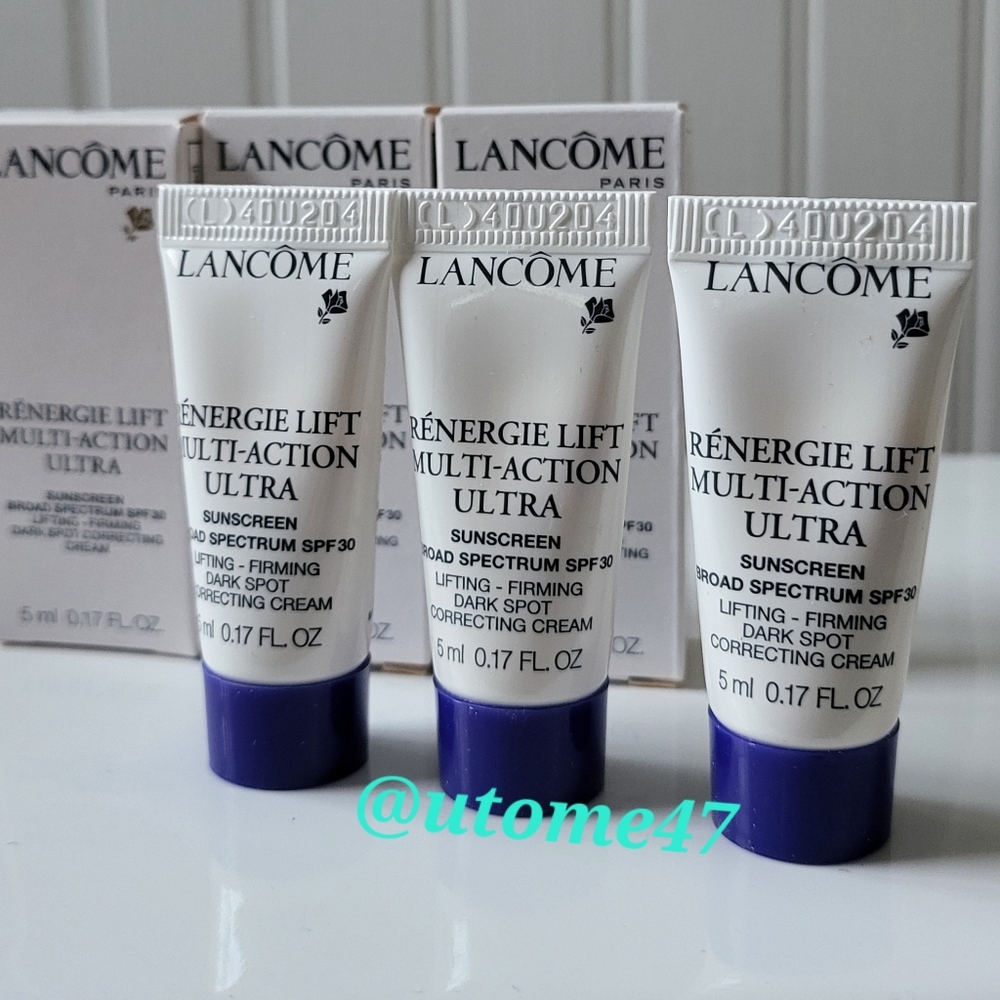 Lot of 3 Lancome Renergie Lift Multi-Action Ultra Light Creme Moisturizer spf 30